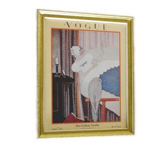 Vintage Poster of Antique Vogue Magazine Cover April 1925 By Diana Vreeland